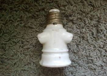 Oprawka żarówki porcelanowa z prl