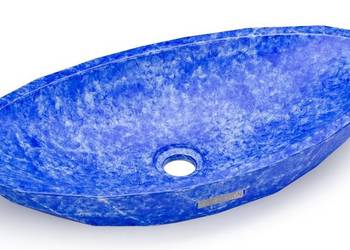 Umywalka 60 cm DIAMOND BASIC FINGER PAINTING, niebieski