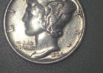 10 Centów1936r.One dime USA.