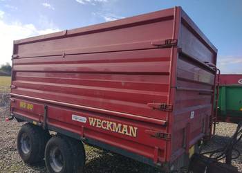 Przyczepa rolnicza  tandem 8 ton wywrotka na tył sprowadzona