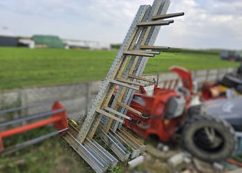 Regały wolnostojące duże 4,5 m (h) półki 1 m, stopy 2,41 m - 5 sztuk, cynk…