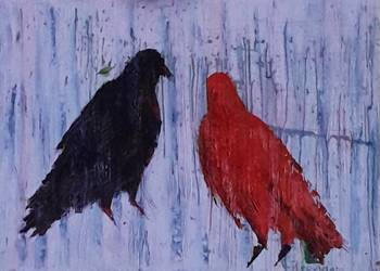 obraz olejny "Ozięble"