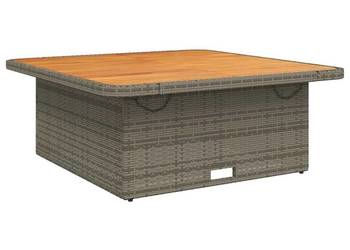 vidaXL Stół ogrodowy, szary, 110x110x71 cm(SKU:368273)