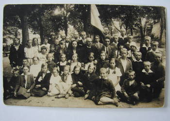 Adamowice gm. Mszczonów - poświęcenie sztandaru szkolnego w 1928 roku
