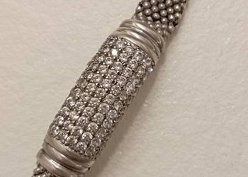 Bransoletka srebrna z cyrkoniami