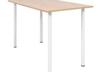 Stół jadalniany 120 x 60 x 73 cm dębowy i biały WM-245728