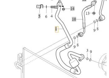 VOLVO V40 V40CC przewod klimatyzacji sprezarki OE 31467924