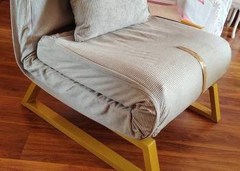 Sofa Fotel leżanka łóżko wielofunkcyjne z regulacja kąta oparcia poduszka