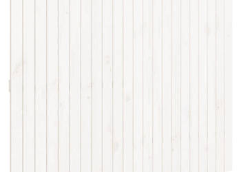 Wezgłowie łóżka białe 140x3x110 cm lite drewno sosnowe WM-824969