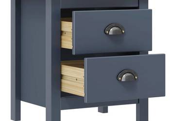 vidaXL Szafka nocna Hill, szara, 46x35x49,5 cm(SKU:288905)