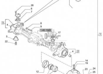 New Holland T6010 Zespół przegubu 87529864
