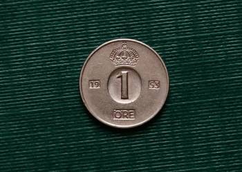 SZWECJA - 1 ore, 1953r