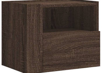 Wisząca szafka nocna brązowy dąb 45x30x35 cm WM-848323