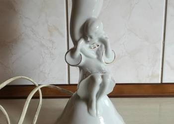 Piękna stara porcelanowa lampka nocna Ćmielów róg obfitości