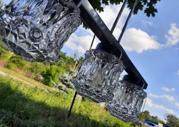 retro lampa wisząca Kamenický Šenov lata 60 te