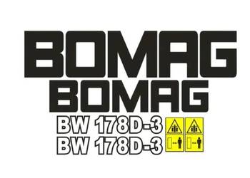Naklejki oklejenie - BOMAG BW178D-3 Zamiennik
