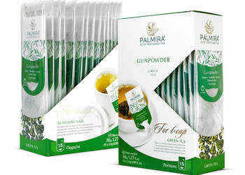 Palmira Gunpowder - luksusowa zielona herbata liściasta w saszetkach Palmira Gunpowder - luksusowa zielona herbata liściasta w saszetkach