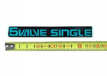 NAKLEJKA "5 VALVE SINGLE" POD BAK LEWA YAMAHA XTZ-660 1992 3YF241615000