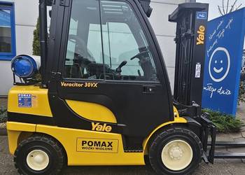 YALE GLP25VX Wózek widłowy 3 T, 2013r., triplex 4.60m, klima, kabina, UDT