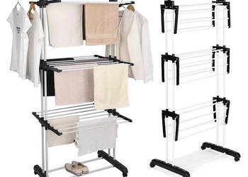 Suszarka na pranie pionowa z kółkami składana ModernHome