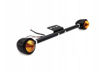 Kierunkowskazy żarówkowe ze stelażem do motocykla-kolor czarny