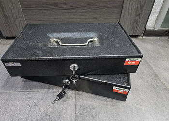 Kasetka metalowa TG- 14BL z zamkiem + wkład na bilon - CENA ZA 2 SZT