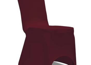 50 sztuk Bordowych, rozciągliwych pokrowców na krzesło(SKU:130339)