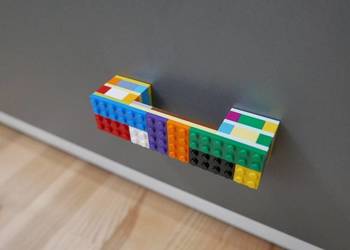 Uchwyt meblowy z klocków LEGO, uchwyt dziecięcy, kolorowy