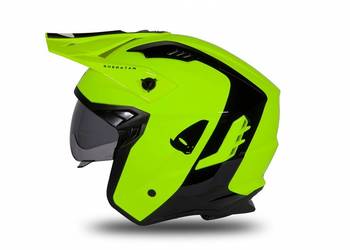 KASK UFO Z BLENDĄ TRIAL ŻÓŁTO CZARNY rozm.M/L/XL