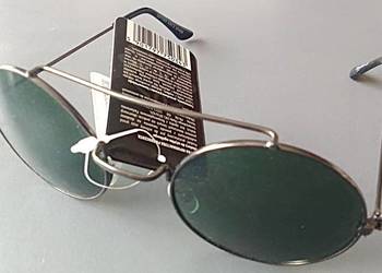 Okulary przeciwsłoneczne OXON okrągłe Lenonki ciemne NOWE