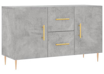 Komoda szarość betonu 100x36x60 cm materiał drewnopochodny WM-828160