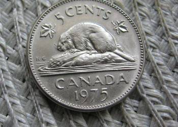 Kanada 5 Cent 1975r - Ładna