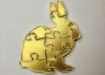 Zając puzzle Wielkanoc