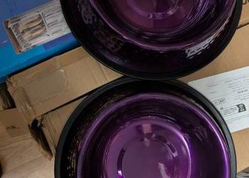 Dwie miski dla psów  aluminiowa duża 30 cm  pojemność 2,5 l