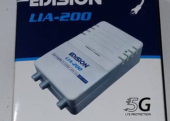 Wzmacniacz antenowy wewnętrzny Edision LIA-200 DVB-T/T2 filtr 5G LTEWysyłka