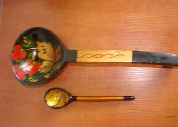 Chochłoma drewniana rosyjska łyżka