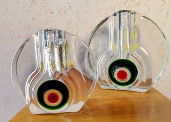 Zestaw wazoników Walther Kristallglas - Vintage - Heiner Düsterwald