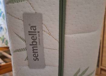 Materac 90x200 Sambella, jak nowy, kokos, pokrowiec bamboo +rama gratis