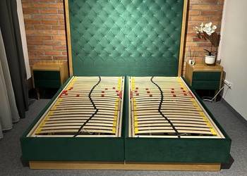 Łóżko kontynentalne 180x200 z elektrycznymi stelażami