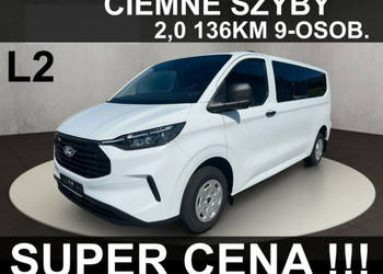 Ford Transit Custom Drzwi Lewe Full Led Ciemne Szyby L2 136KM Od ręki !! K…