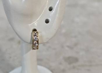 Złote Nowe kolczyki dla dzieci zap.ang.wys.10mm.pr.333