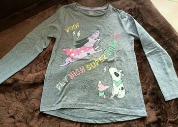 Bluzka dziewczęca z długim rękawem rozmiar 128