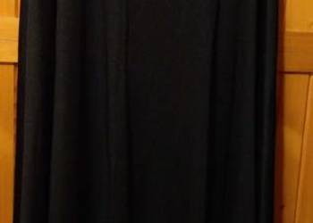 Długa maxi spódnica czarna głęboka czerń goth gotycka S M L 36 38 40