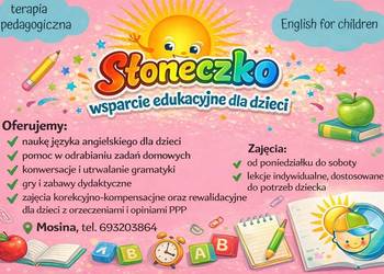 J.angielski dla dzieci,zajęcia rewalidacyjne i korekcyjne - Mosina
