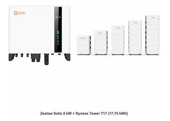 Zestaw Solis 8 kW + Dyness Tower T17 17,75 kWh
