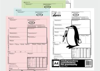 Druki transportowe CMR i inne druki