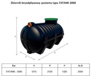 Zbiornik na deszczówkę z pompą.3000 L