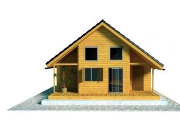 Domek drewniany letniskowy całoroczny 4x8 15mm
