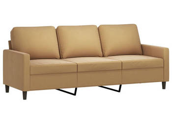 Sofa 3-osobowa brązowa 180 cm tapicerowana aksamitem WM-359216