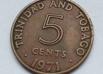 TRYNIDAD AND TOBAGO-5 CENTS-1971 r
